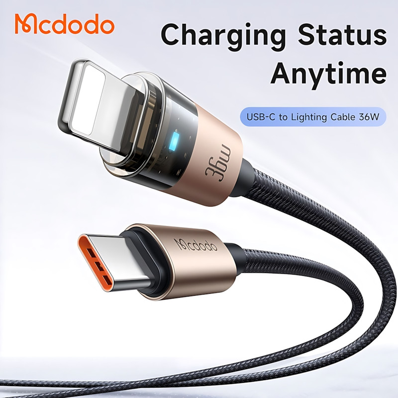 کابل تبدیل USB-C به لایتنینگ مک دودو مدل CA-694 طول 1.2 متر