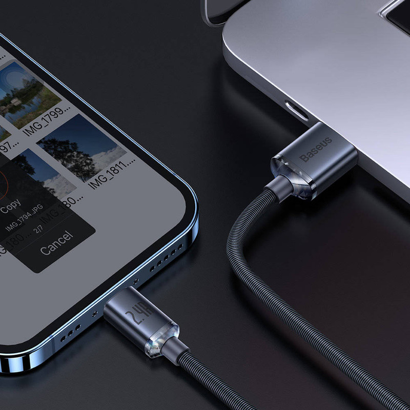 کابل تبدیل USB به لایتنینگ باسئوس مدل CAJY000001 طول 1.2 متر