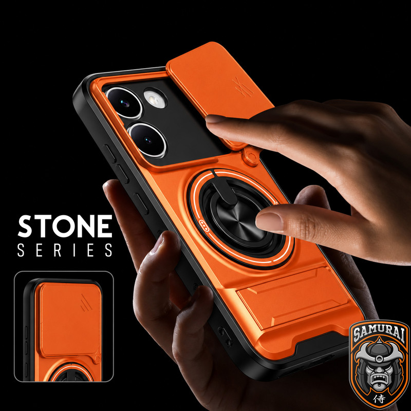کاور سامورایی مدل Stone مناسب برای گوشی موبایل شیائومی Poco X8 Pro
