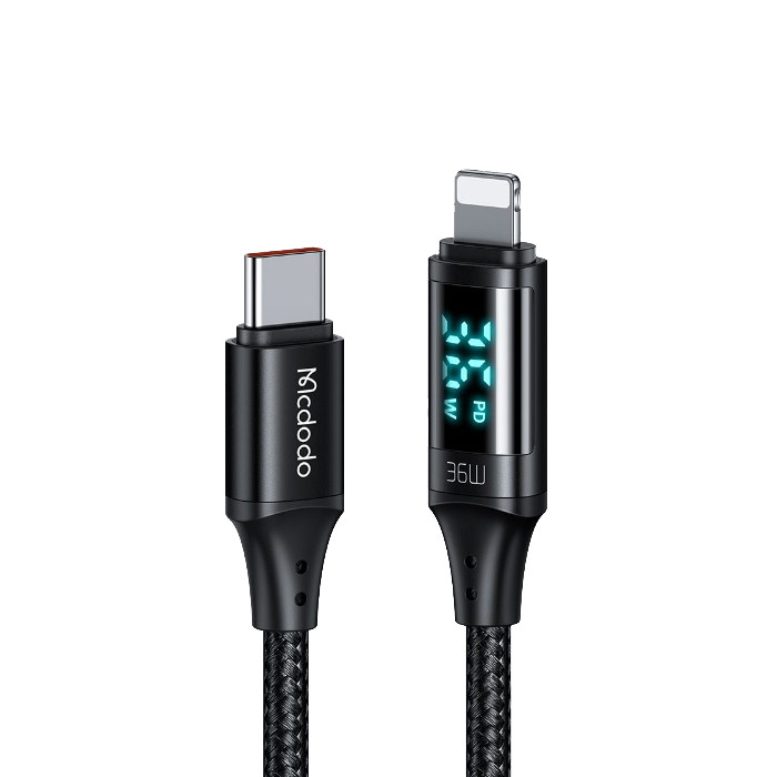 کابل تبدیل USB-C به لایتنینگ مک دودو مدل CA-103 36W طول 1.2 متر