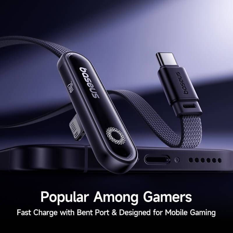 کابل تبدیل USB-C به لایتنینگ بیسوس مدل MVP3 GAMING 20W طول 1 متر