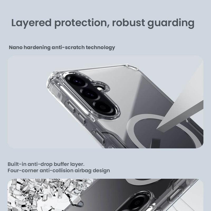 کاور نیلکین مدل Nature TPU Pro Magnetic مناسب برای گوشی موبایل سامسونگ Galaxy A56/ A36