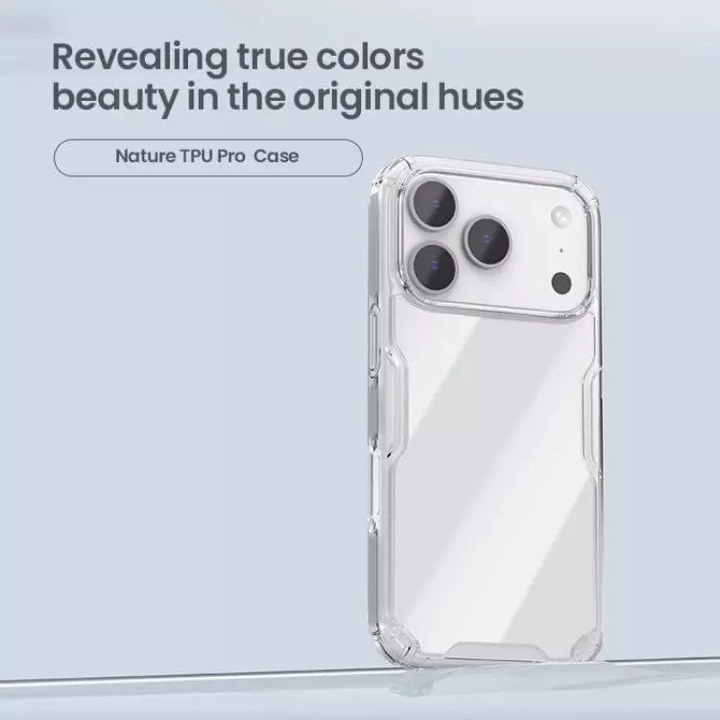 کاور نیلکین مدل Nature TPU Pro مناسب برای گوشی موبایل اپل iPhone 17 Pro Max