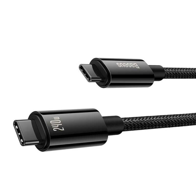 کابل تبدیل USB-C باسئوس مدل (TUNGSTEN GOLD (240W طول 3 متر