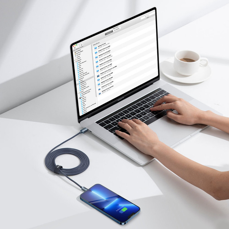 کابل تبدیل USB-C به لایتنینگ باسئوس مدل CAJY0003 طول 2 متر