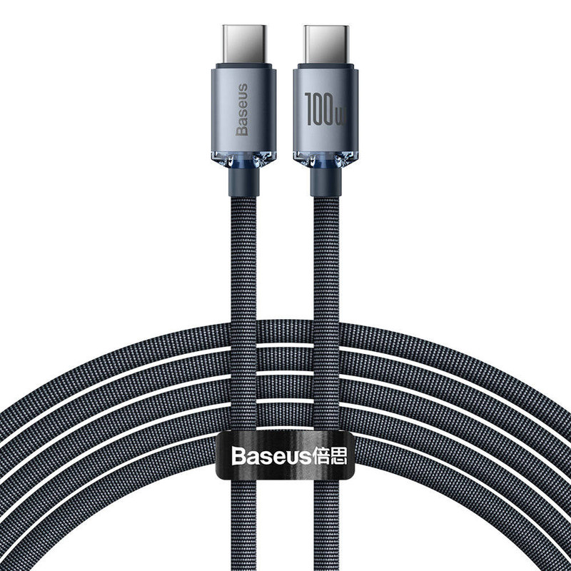 کابل USB-C بیسوس مدل Crystal Shine 100W New Pack طول 2 متر