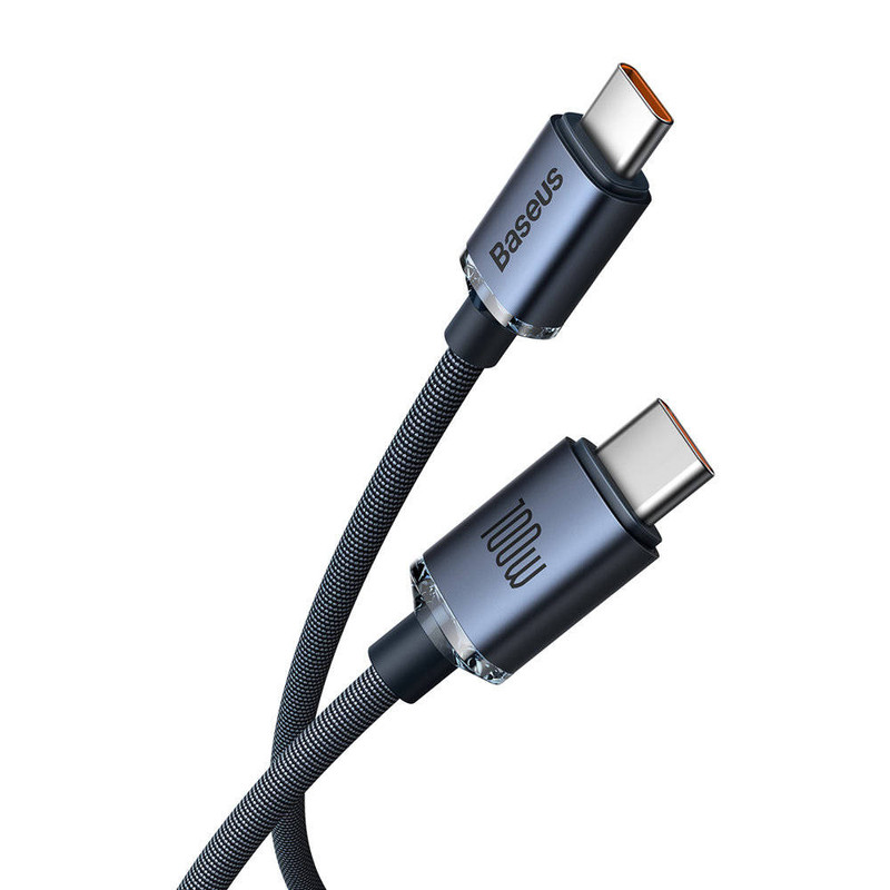 کابل USB-C بیسوس مدل Crystal Shine 100W New Pack طول 2 متر