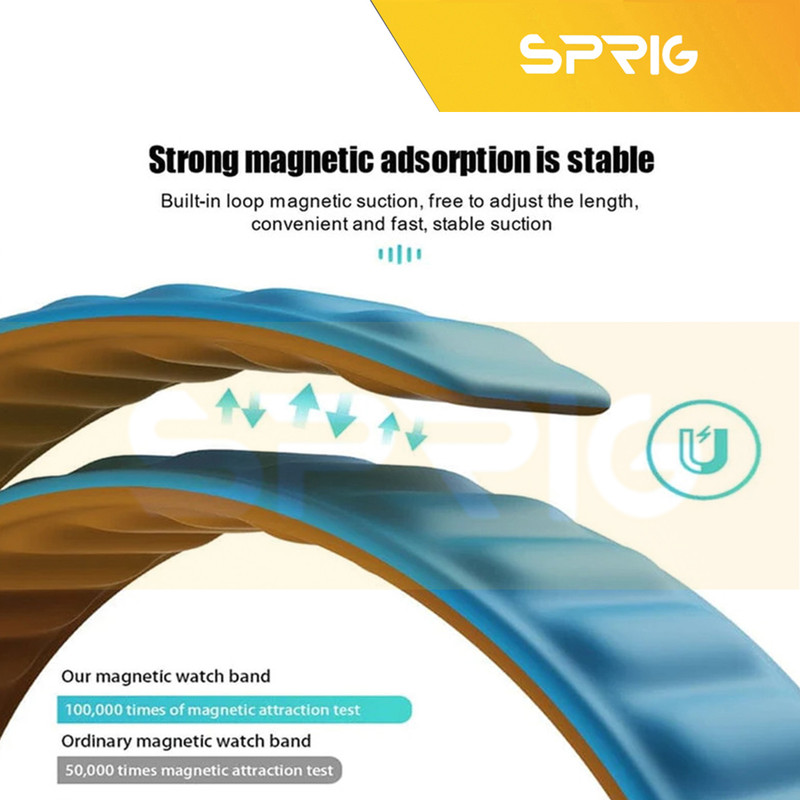 بند اسپریگ مدل Magnetic Loop مناسب برای اپل واچ 42 / 44 / 45 / 49 میلی متر