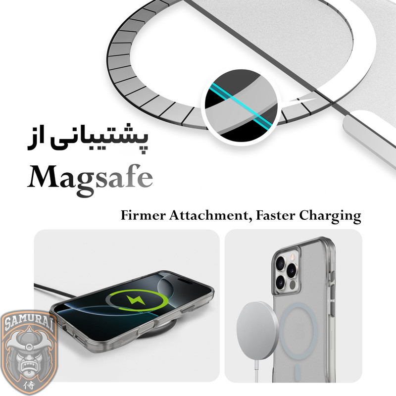 کاور سامورایی مدل Octagon Magsafe مناسب برای گوشی موبایل اپل iPhone 16