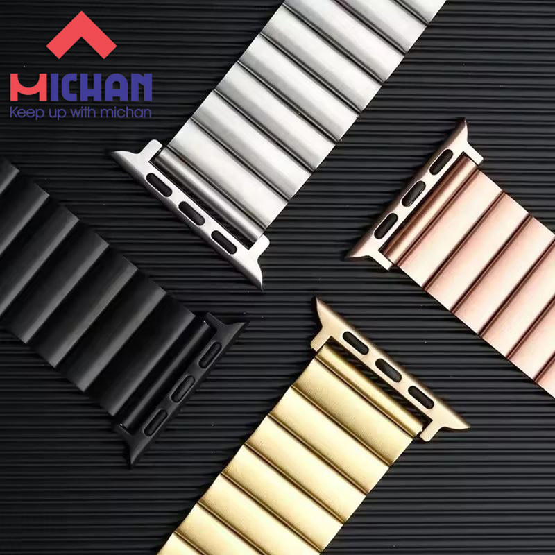 بند میچان مدل Stainless REC مناسب برای اپل واچ سری سایز /42/44/45/46/49 میلی متری