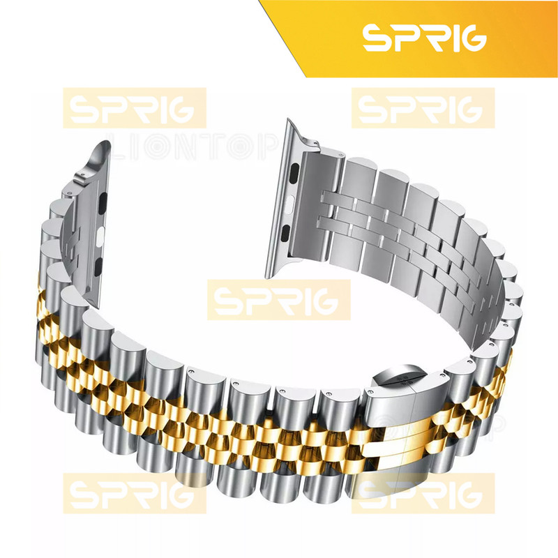 بند اسپریگ مدل 5Bead Dual color مناسب برای اپل واچ سری Se/4/5/6 سایز 40 میلی متری